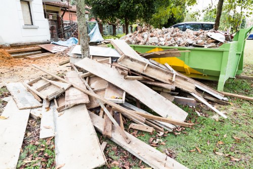 House clearance team removing furniture
